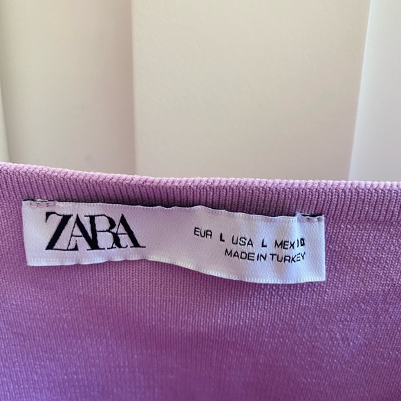 Zara lilac purple mini dress size large - Picture 2 of 3